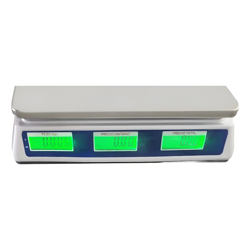 Báscula Digital Bbe30 Bermex Cobacorp 40kg Peso-precio-total Blanco