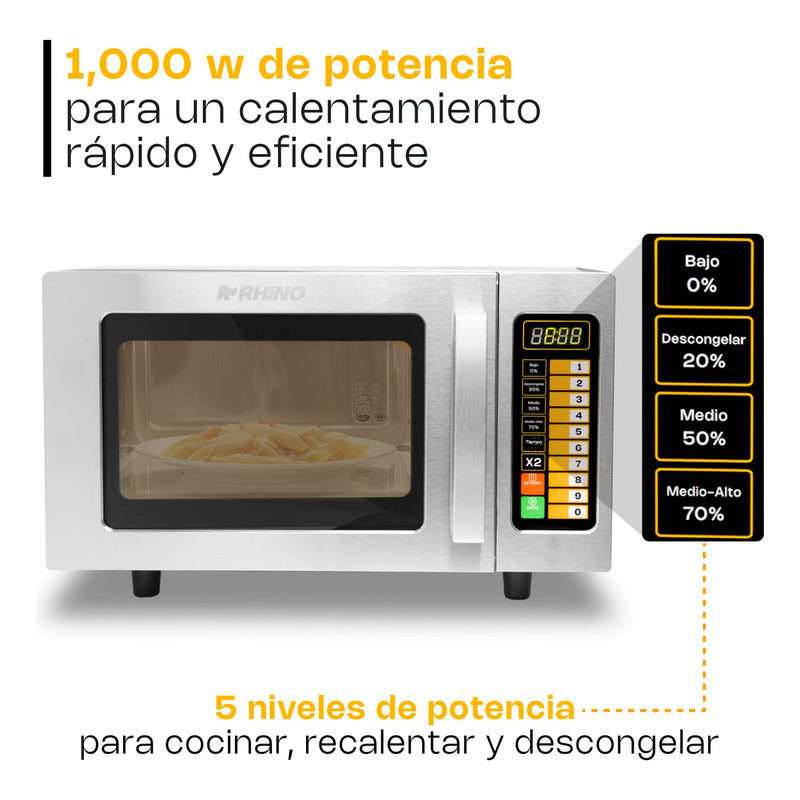Microondas Industrial Digital Rhino Homic-09d 1000w 0.9 Ft3