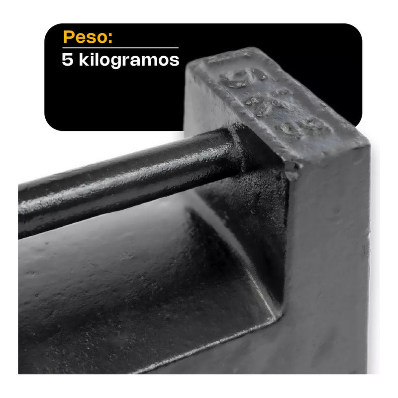 Pesa Patrón De Hierro Fundido 5 Kg Rhino Pesa-5