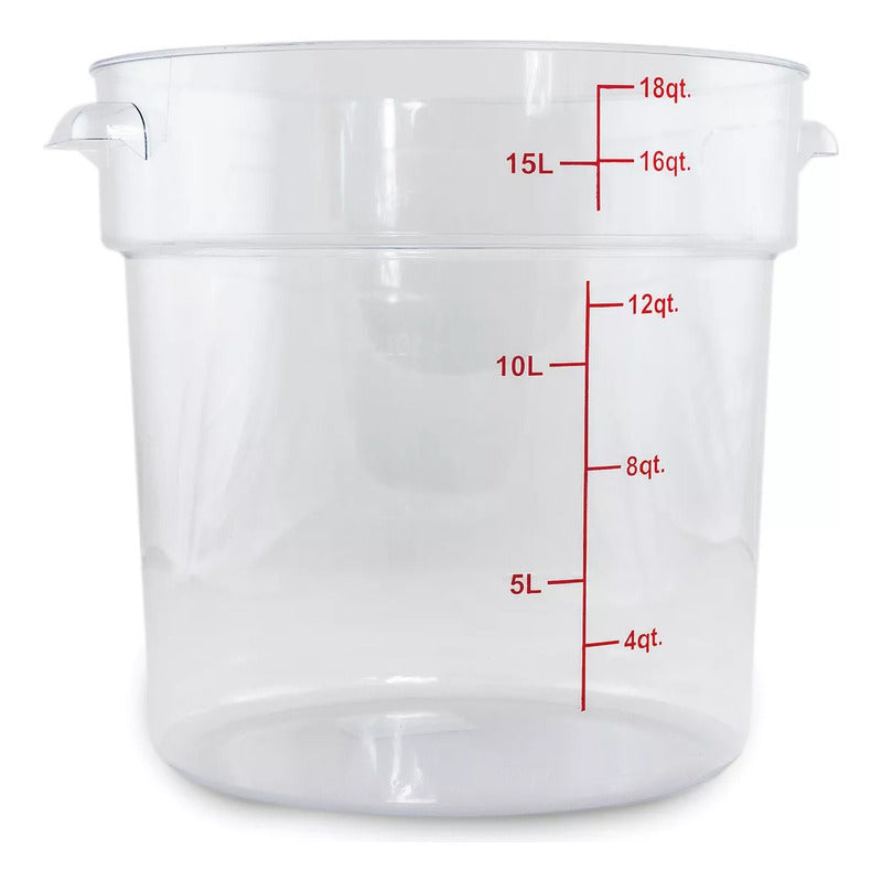 Recipiente Redondo Policarbonato 18 Qt Caledonia Repore-18