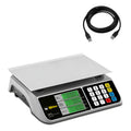 Bascula Electronica 20 Kg Con Puerto Usb Rhino + Cable Usb Gris