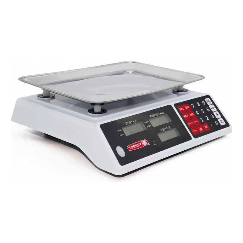 Bascula Digital Torrey Sxe40-lc 40 Kg Color Blanco Blanco