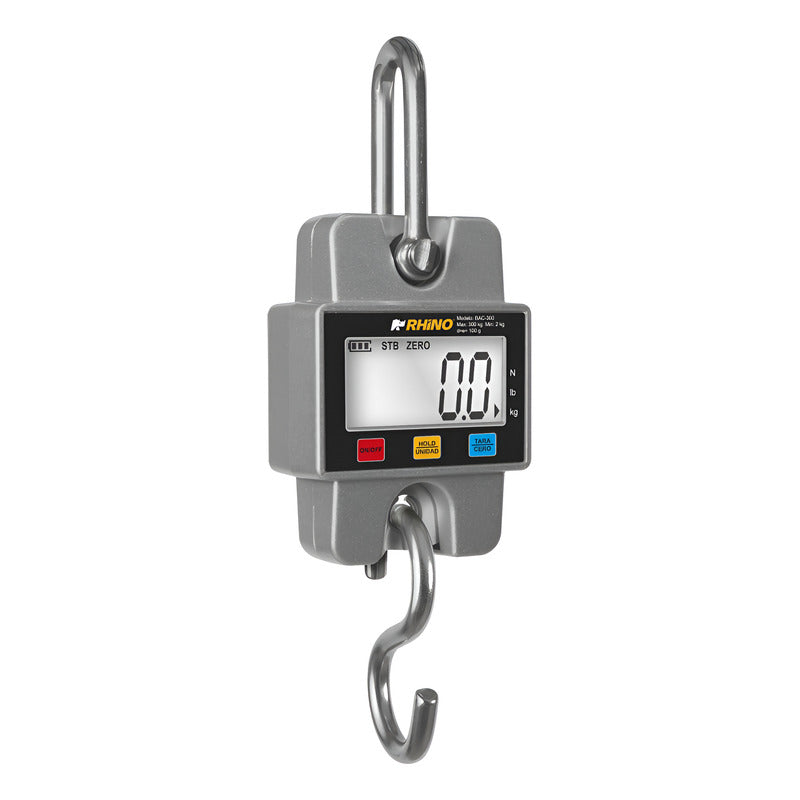 Báscula Comercial Digital Colgante Rhino Bac-300 300kg Gris Gris
