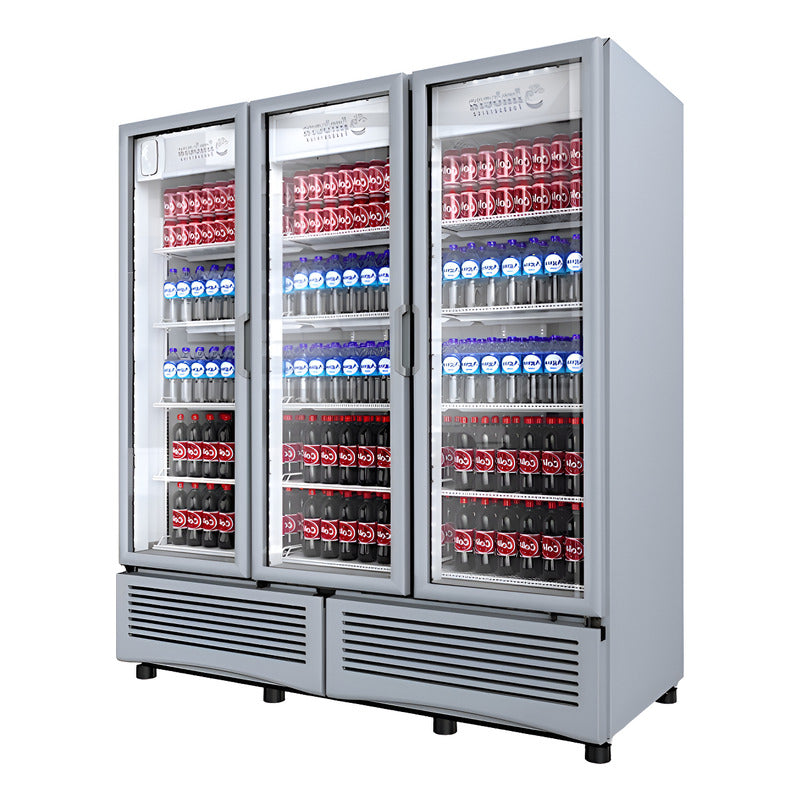 Refrigerador Comercial Imbera G372 72 Pies 3 Puertas Reyfri Gris