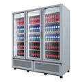 Refrigerador Vertical Imbera G372 3 Puertas 2005.5l Gris Con Luz Interior