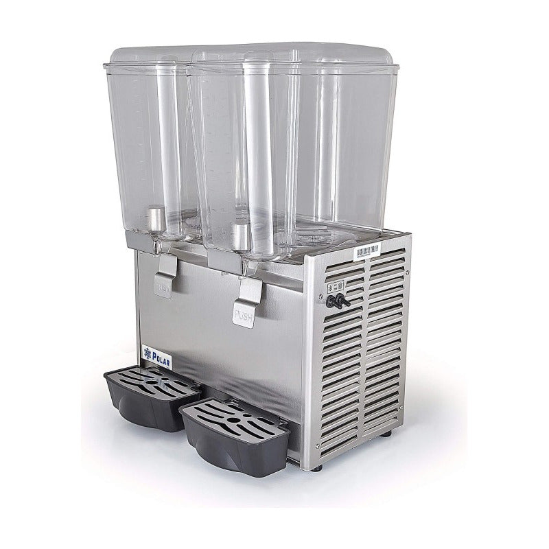Despachador Enfriador De Bebidas Polar 2 Tazones 18 Litros
