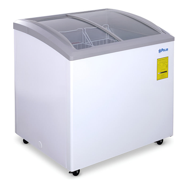 Congelador Cristal Curvo Comercial Polar Ch-200cr 152 Litros Blanco