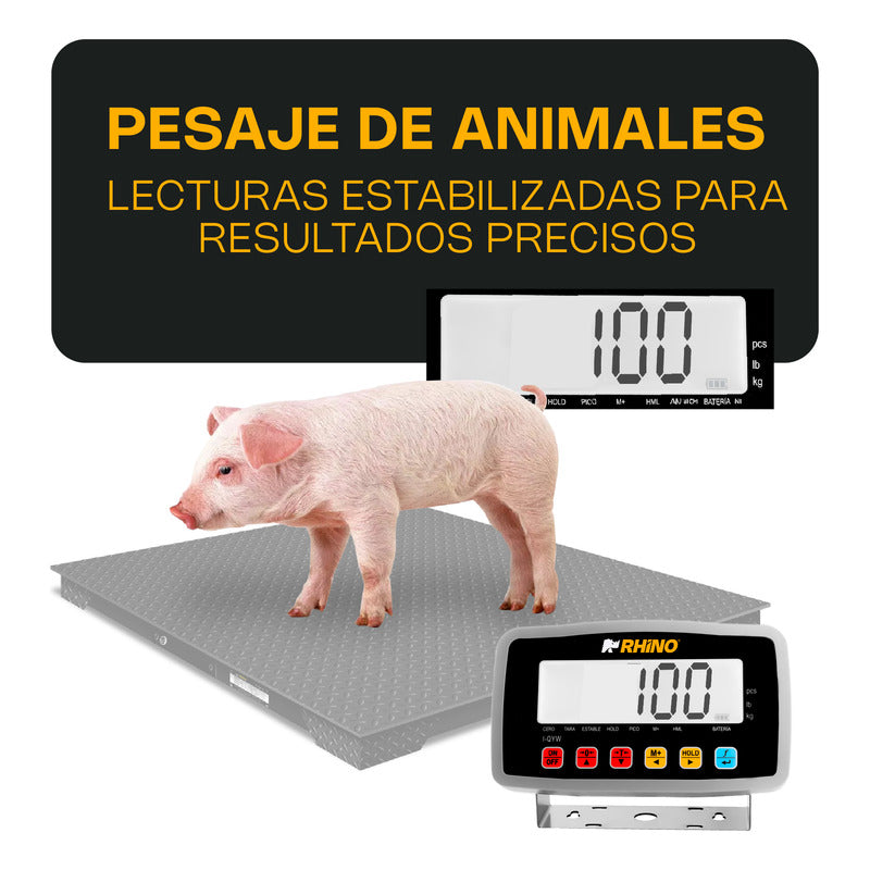 Indicador Inalámbrico Para Bascula De Plataforma Rhino I-qyw Gris