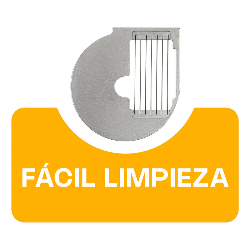 Disco De Corte A La Francesa 10mm Para Procesador Proal-550 Gris