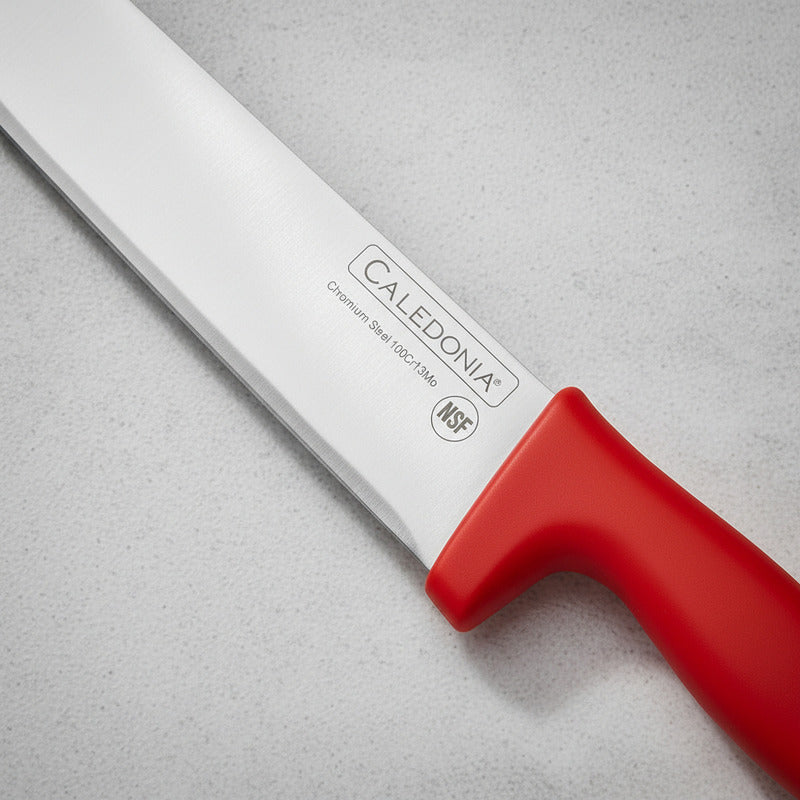 Cuchillo Bistecero Recto 12 Pul Caledonia Rhino Cabir-12r Color Rojo