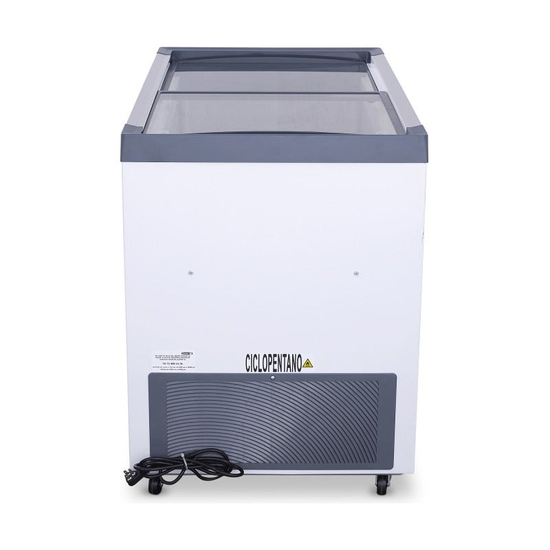 Congelador Cristal Recto Comercial Polar Ch-300pr 225 Litros Color Blanco