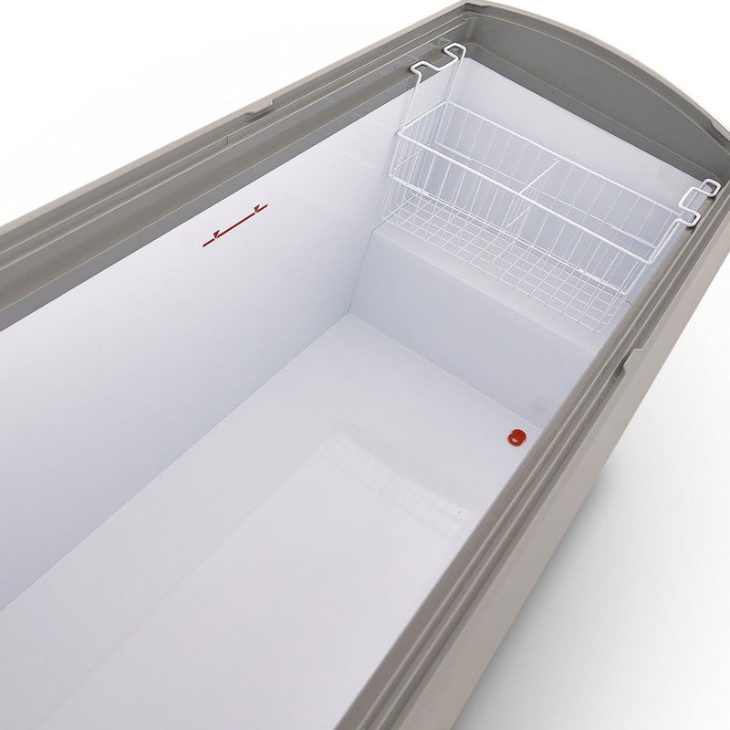 Congelador Horizontal Torrey Vidrio Curvo Chc-180cr Reyfri Blanco