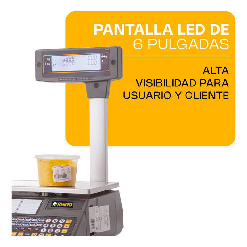 Báscula Electrónica Etiquetadora Baet-30x Con Conexión Wifi