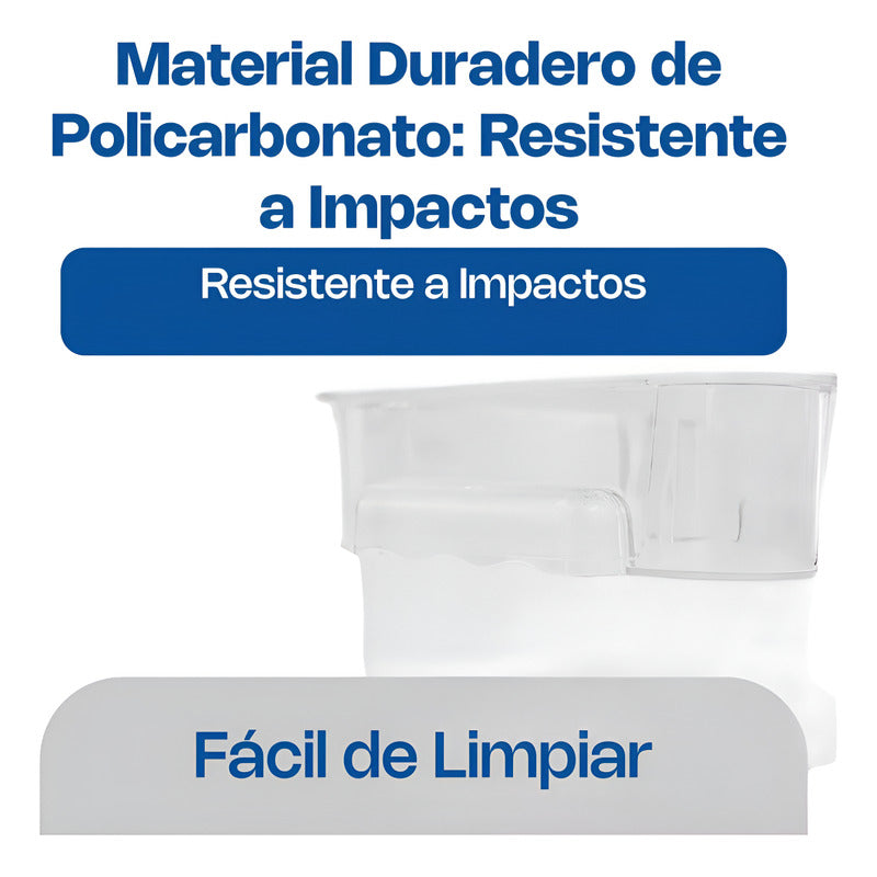 Recipiente Policarbonato Cuadrado 2qt Caledonia Repocu-2