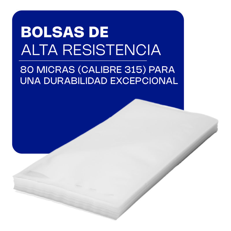 100 Bolsas Para Empaque Al Vacio 15 X 30 Cm Bovac-30 Rhino