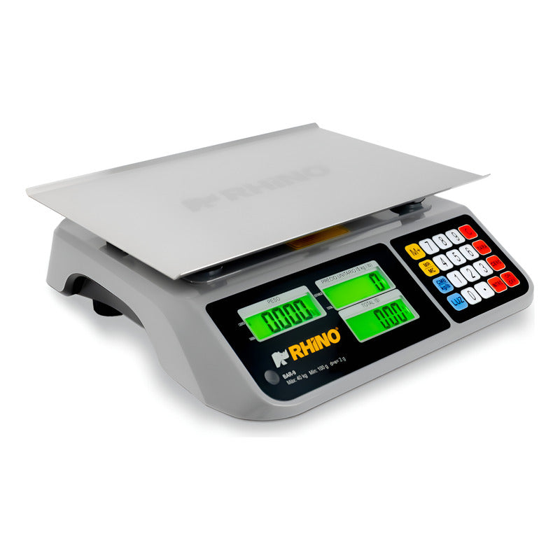 Báscula Comercial Digital Rhino Bar-9 40kg 36 cm X 26 cm