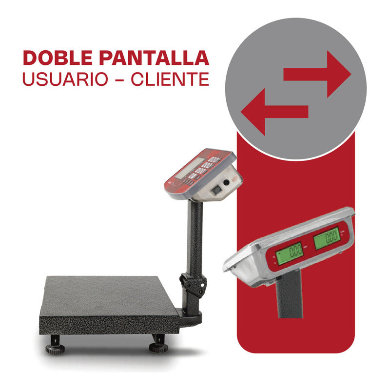 Báscula De Plataforma Plegable 60 Kg Vinson Baple-60 Color Gris Oscuro