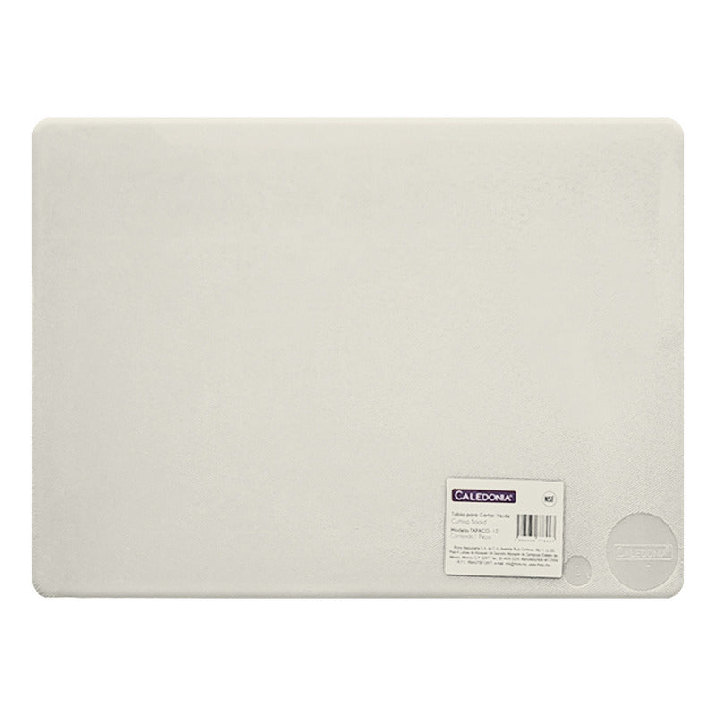 Tabla Para Cortar 60x45x1.2 Cm Caledonia Tapaco-18 Color Blanco Liso