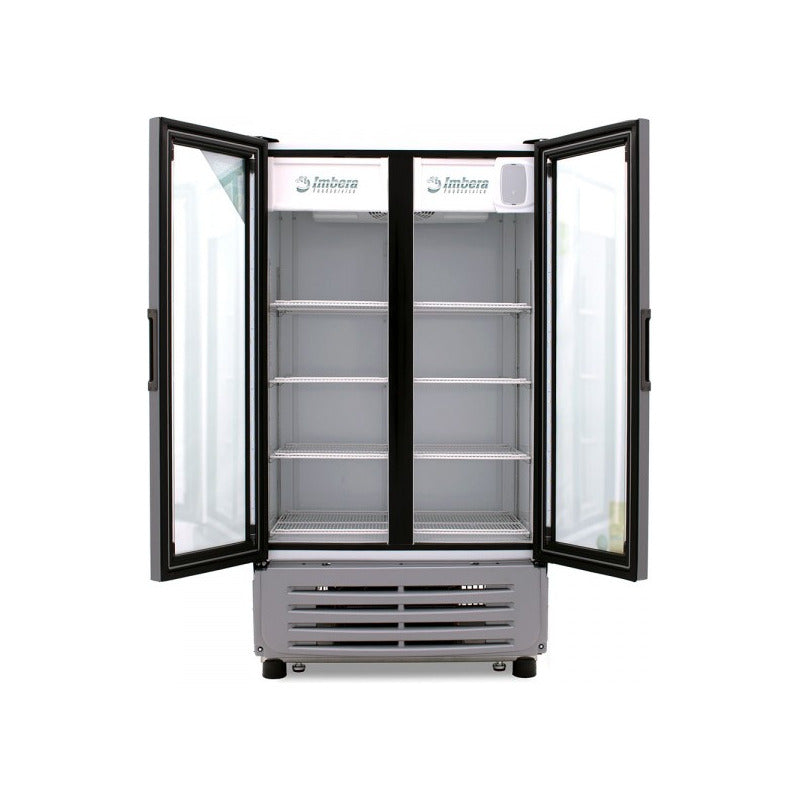 Refrigerador Comercial Imbera 2 Puertas Vr-19 Refresquero - Gris