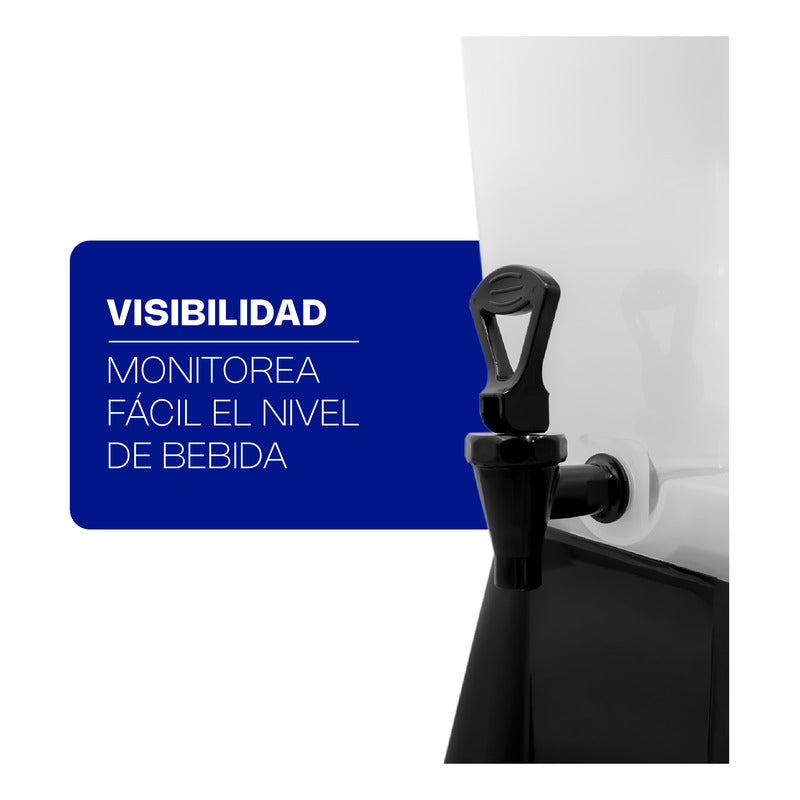 Dispensador De Bebidas Disbe-19 Color Negro Caledonia Negro