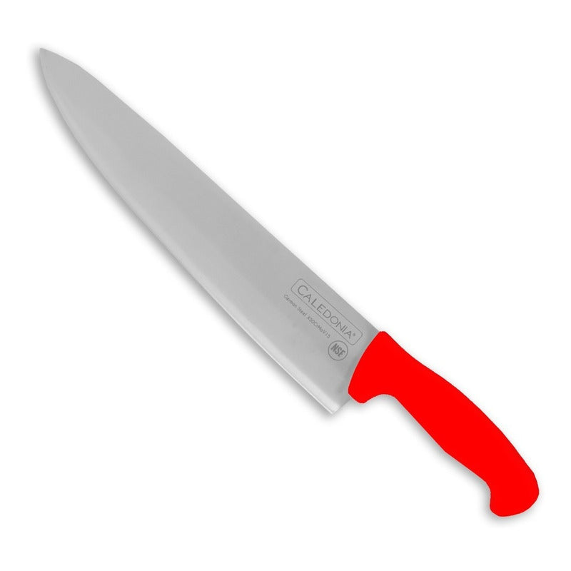 Cuchillo Chef Rojo 12 Pul. Profesional Caledonia Cache-12r Rojo