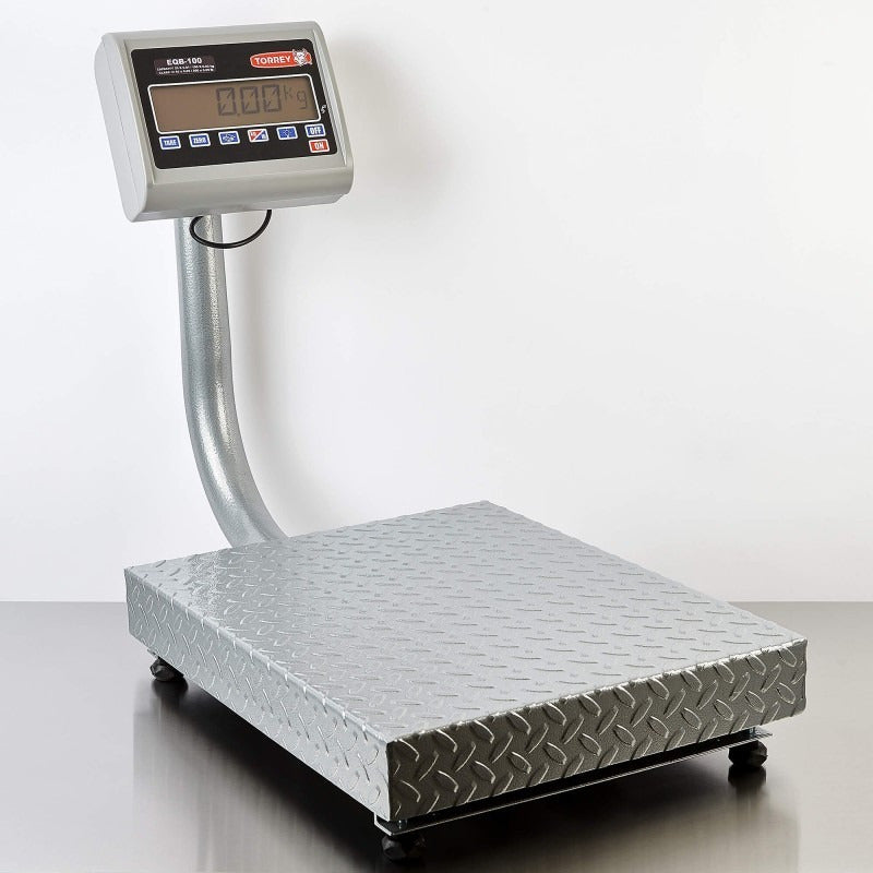 Báscula Comercial Digital Torrey Eqb 100kg 48 cm X 38 cm Gris