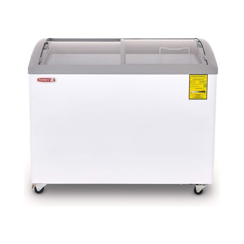 Congelador Paletero Vidrio Curvo Comercial Chc-110cr Torrey Blanco