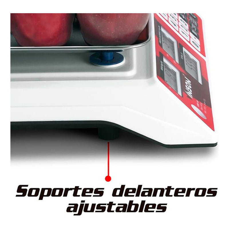 Báscula Comercial Digital Vinson Vins-40 40kg 33 cm X 24 cm Rojo