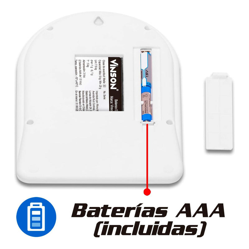 Báscula De Cocina Digital Rhino Vins-5 5kg