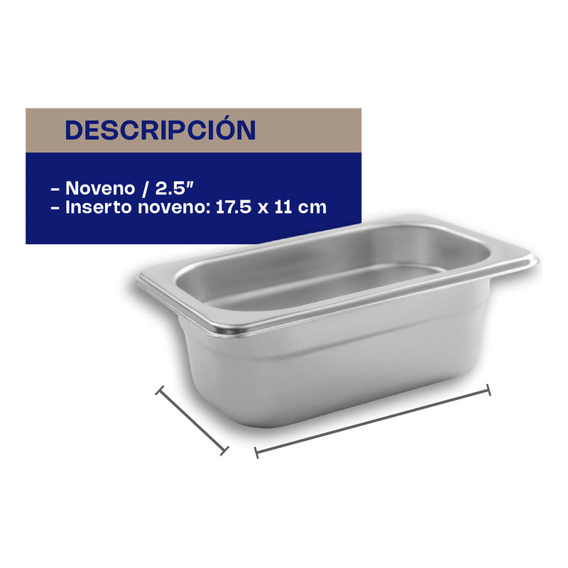 Inserto De Acero Inoxidable Noveno 2.5  Inan-2.5 Caledonia