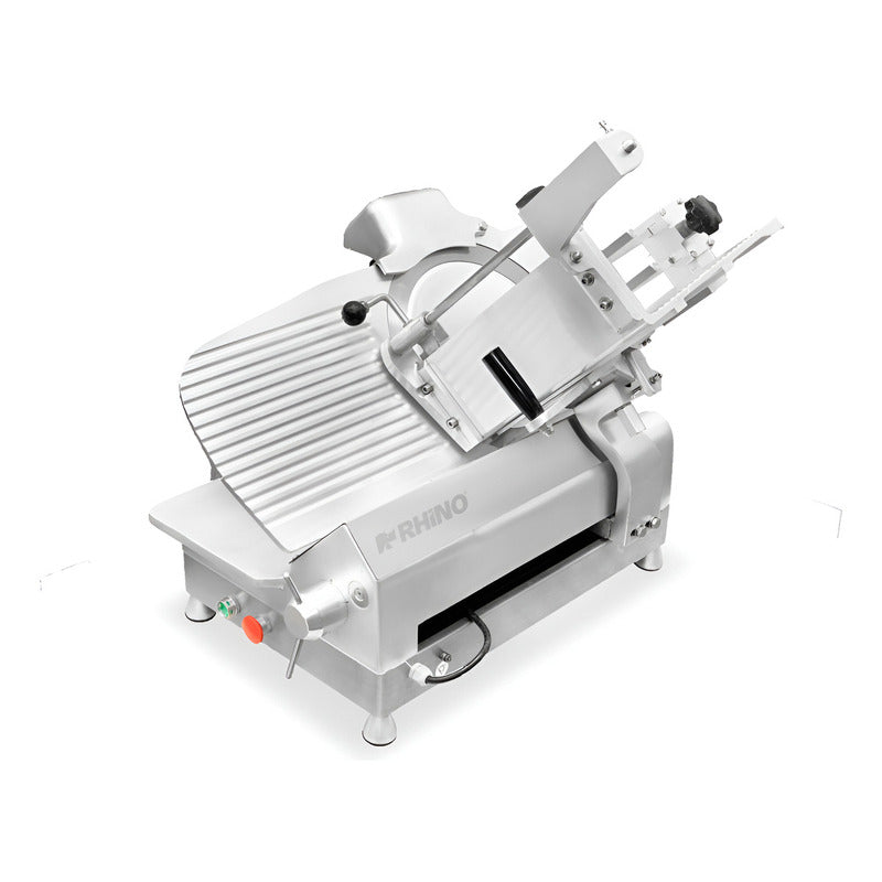Rebanadora Industrial Rhino Carne Semi Congelada Reben-350 Plateado Gris