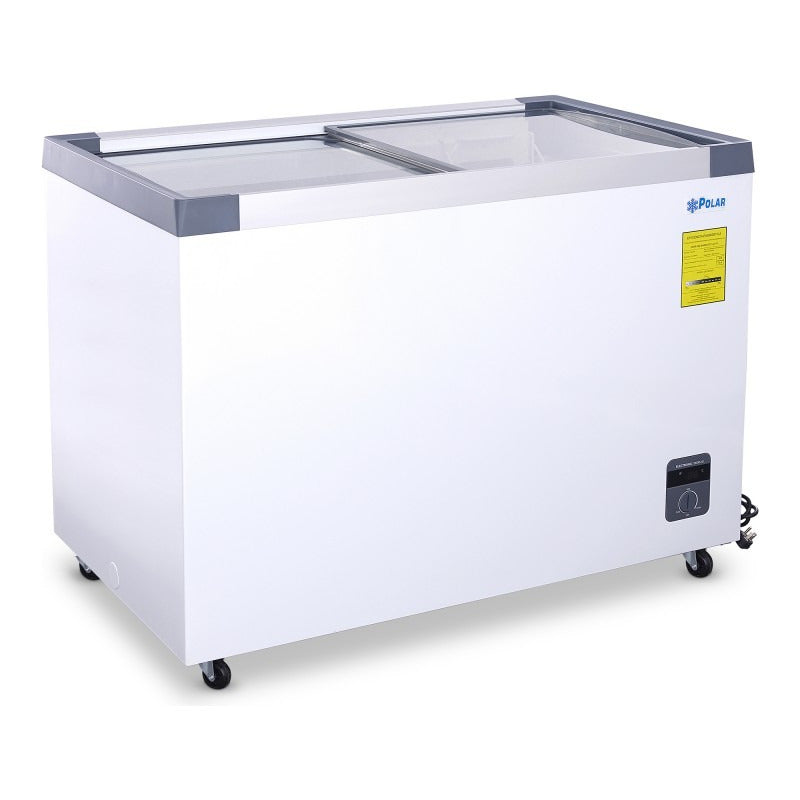 Congelador Cristal Recto Comercial Polar Ch-300pr 225 Litros Color Blanco