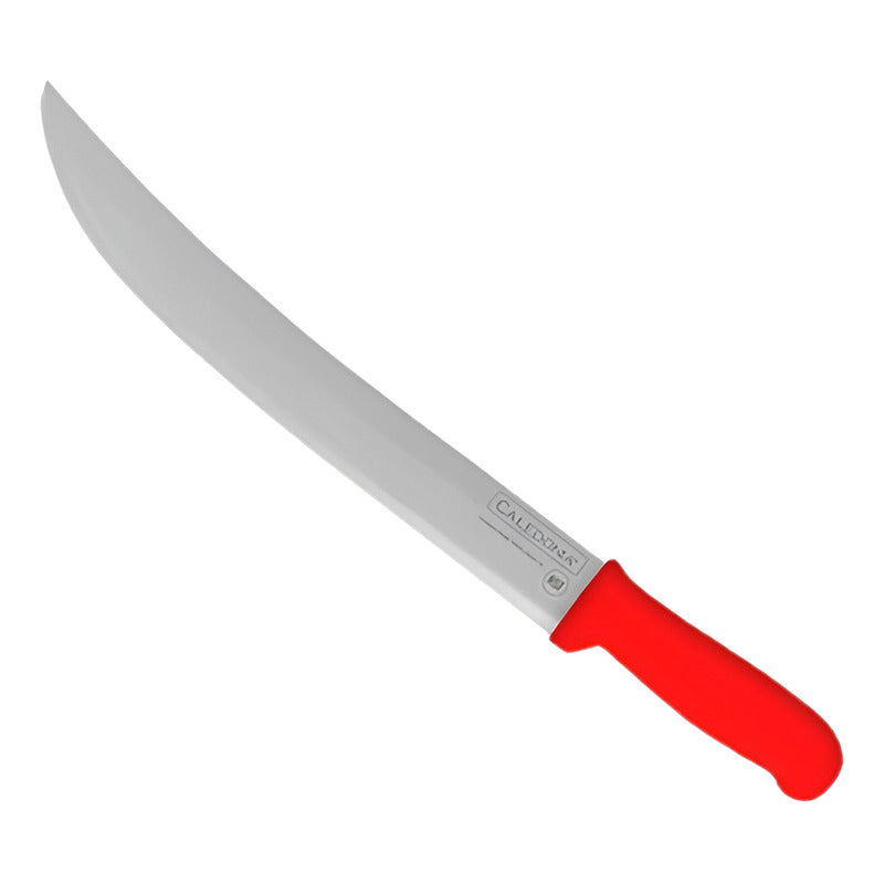 Cuchillo Bistecero Curvo Rojo 14 Pul. Caledonia Cabic-14r Rojo
