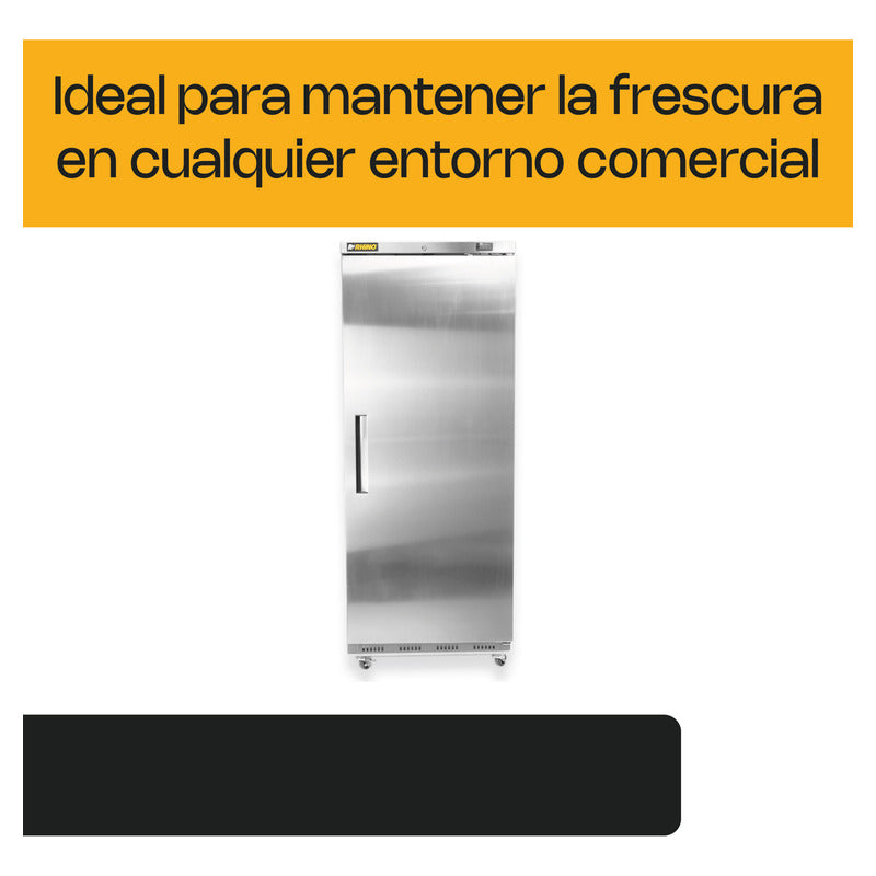 Conservador Vertical De Congelados Rhino® Plateado, 23 Pies Gris