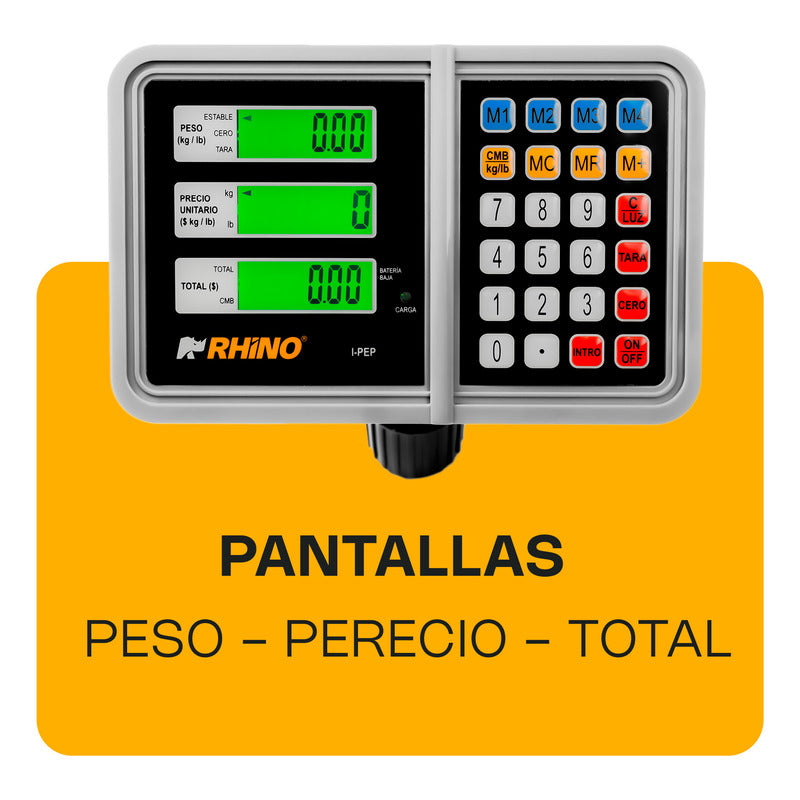 Indicador Peso, Precio, Total Para Báscula Rhino I-pep