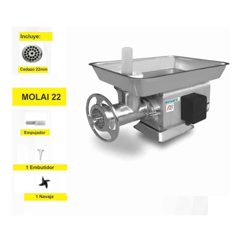Molino Para Carne 2 Hp Marca Rhino/advance Muele Hueso De Pollo Rb