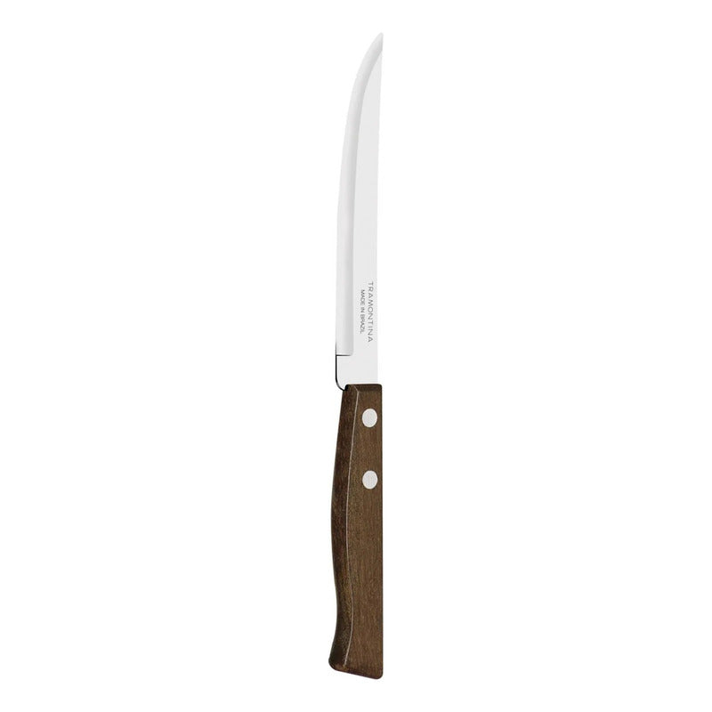 Cuchillo Liso Para Asado Tramontina Tradicional 5 Pulgadas Marrón