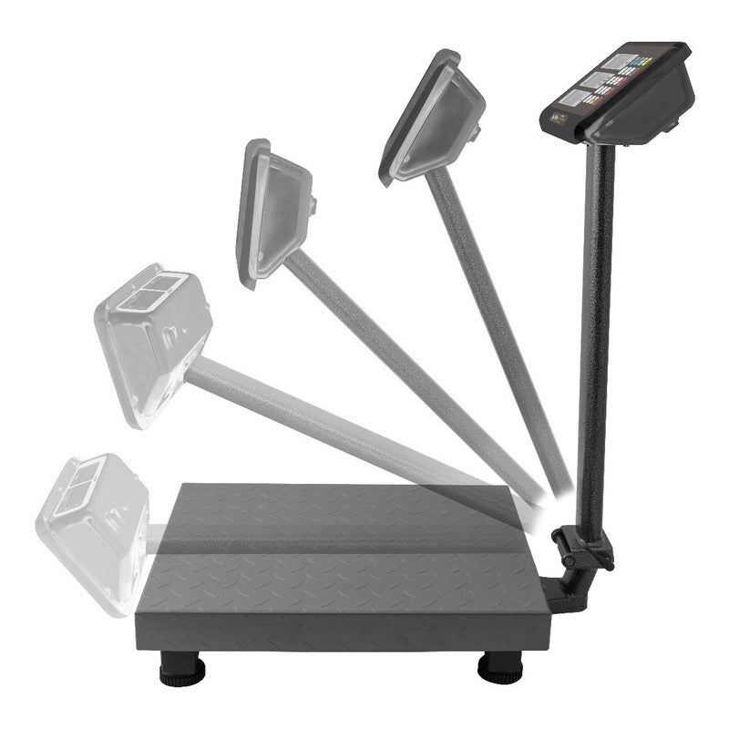 Báscula Comercial Digital Rhino Bapca 200kg 50 cm X 50 cm Negro