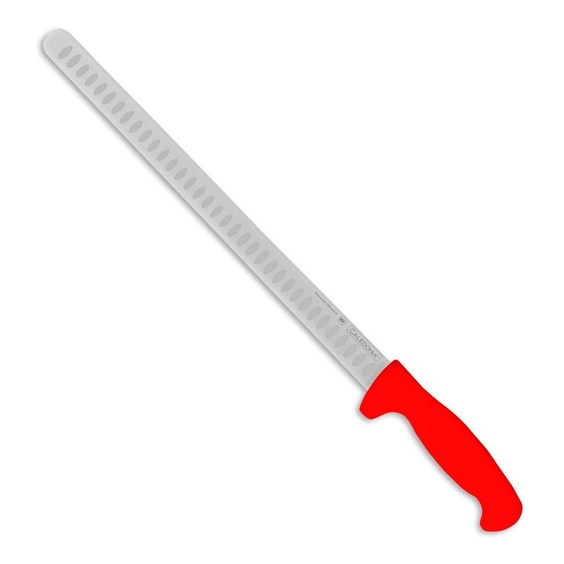 Cuchillo Para Jamon 14 Pulgadas Rojo Caledonia Cajam-14r Rojo