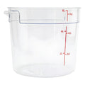 Recipiente Policarbonato Redondo 6 Qt Caledonia Repore-6 Blanco