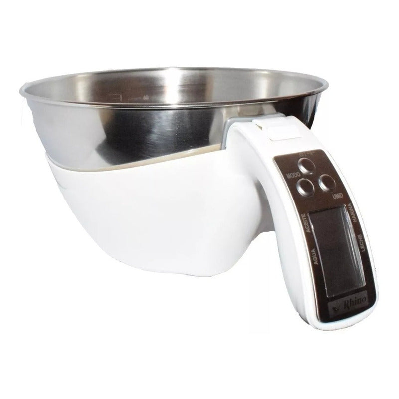 Báscula De Cocina Digital Con Tazón Rhino Bata-5 5kg Negro 5 Kg