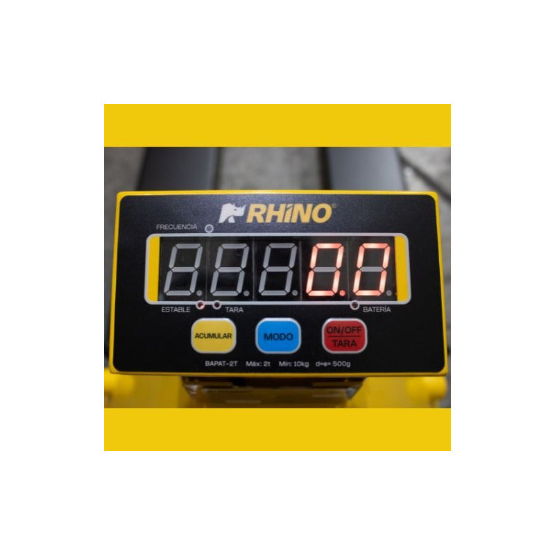 Báscula De Patín Rhino Bapat-2t Precisión 500g Amarillo