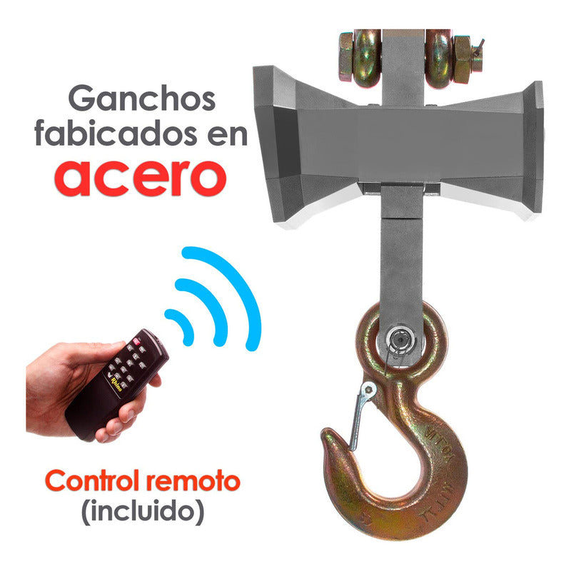 Báscula Electrónica Colgante Rhino Bac-5t 5000 Kg Con Control