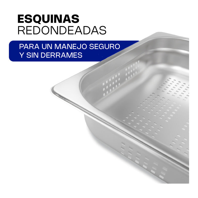 Inserto Entero De Acero Inox Perforado 2.5   Caledonia