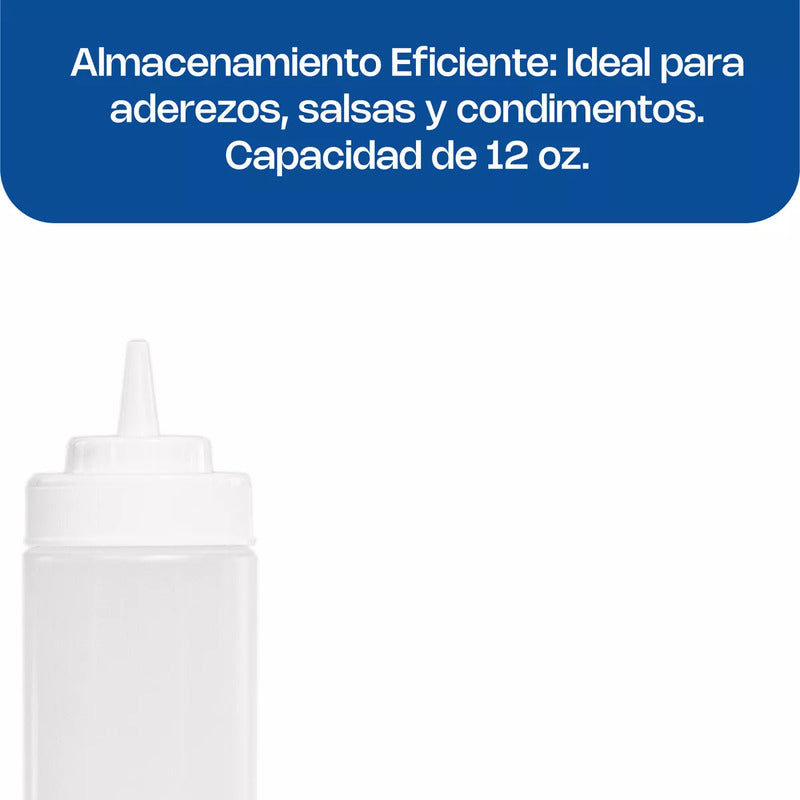 Recipiente Transparente Para Aderezo 24oz Recad-24t Transparente