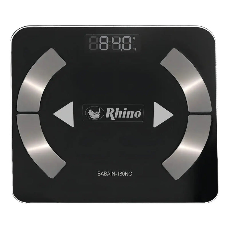 Báscula Digital Rhino Babain-180 Negra, Hasta 180 Kg Negro