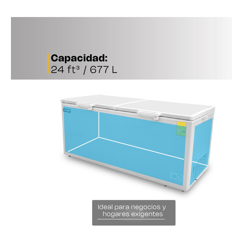 Congelador Horizontal Congeco-24x Rhino Color Blanco Reyfri Blanco