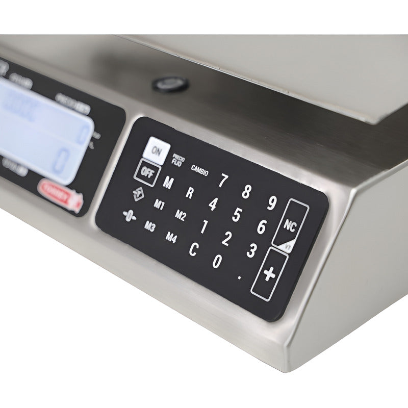 Báscula Comercial Torrey Lpcr-40 Acero Inox 40 Kg Usb Reyfri Acero Inoxidable