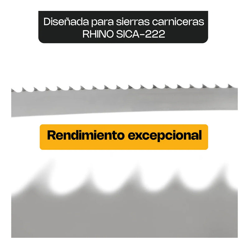 Cinta De Corte Para Sierra Carnicera 222 Cm Rhino Cisi-222-4