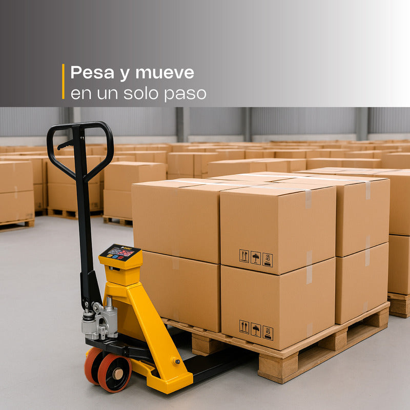 Báscula De Patín Rhino Bapat-2t 2000kg Con Control Remoto Amarillo